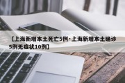 【上海新增本土死亡5例·上海新增本土确诊5例无症状10例】